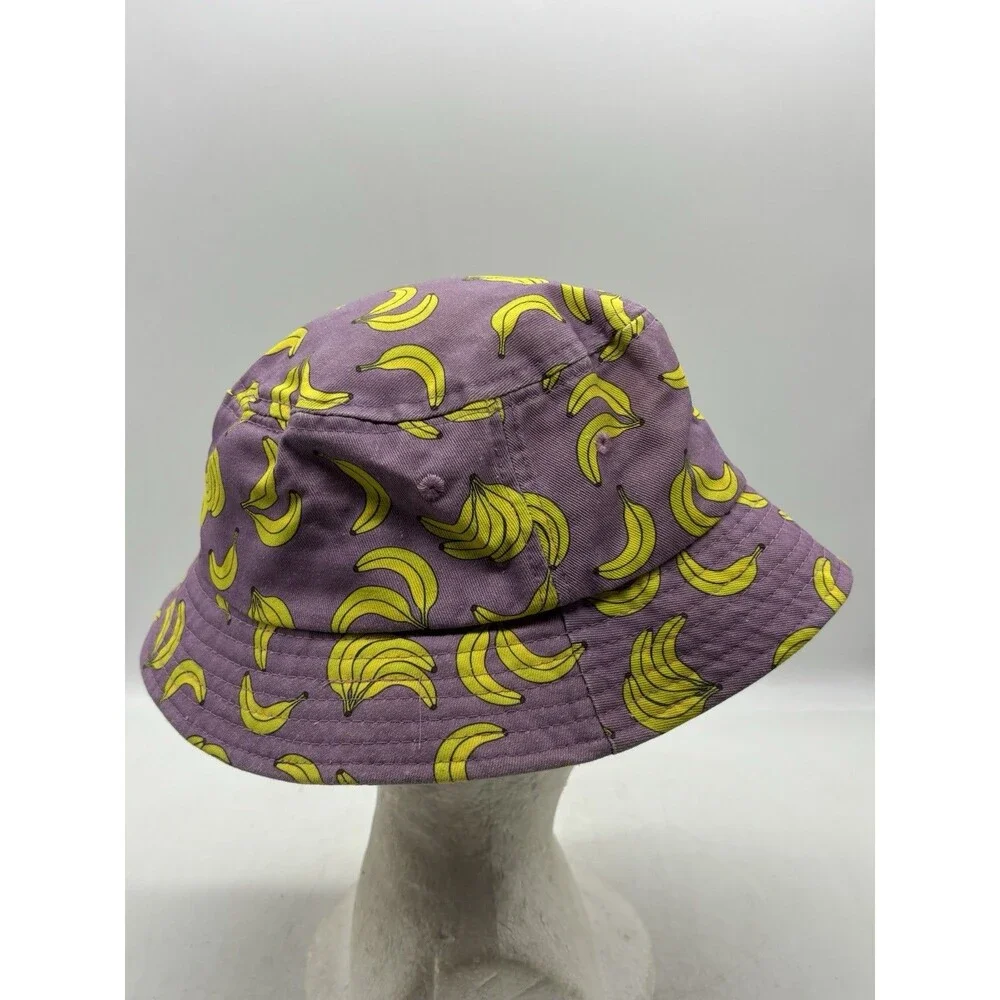 Empyre Purple Banana All Over Print Bucket Hat 100% Cotton Skate Streetwear
